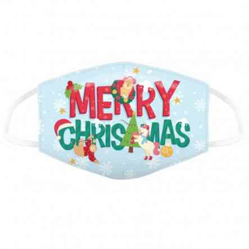 Picture of REUSABLE MASK LARGE XMAS MERRY CHRISTMAS